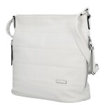 Trendy dámská koženková crossbody kabelka Alena, bílá