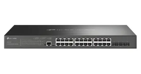 TP-Link Omada Switch 24-Port PoE+ / Switch / L2+ Managed / 24x GLAN PoE+ / 4x SFP+ / 1U (SG3428XMP)