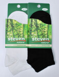 Kotníkové ponožky Steven Natural art.094 bílá 35-37