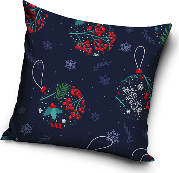 Vánoční polštářek Cesmínové Baňky