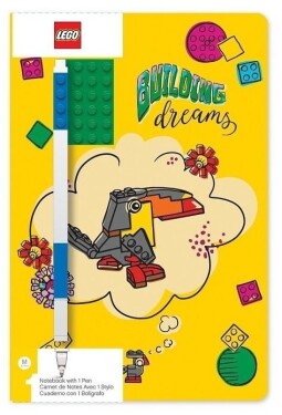 LEGO Stationery Zápisník A5 modrým perem Building Dreams