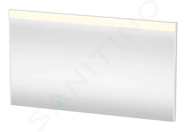 DURAVIT - Brioso Zrcadlo s LED osvětlením 700x1220x45 mm, lesklá bílá BR7004022220000