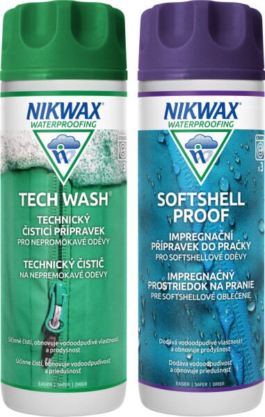 NIKWAX sada Tech Wash a Softshell Proof (300 + 300 ml)