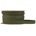 Ib Laursen Bavlněná stuha na špulce Moss Green - 5 m, zelená barva, textil
