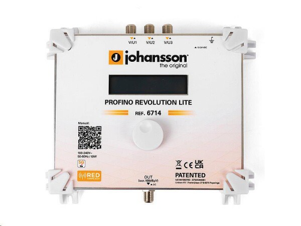 Anténní zesilovač programovatelný JOHANSSON 6714 Profino Revolution Lite