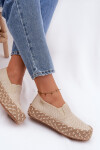 Dámské espadrilles na platformě s pletením Lee Cooper LCW-26-31-4332 béžové 38