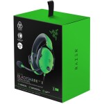 Razer BlackShark V2 X zelená / Herní sluchátka s mikrofonem / 7.1 / 3.5mm Jack / 1.3 m (RZ04-03240600-R3M1)