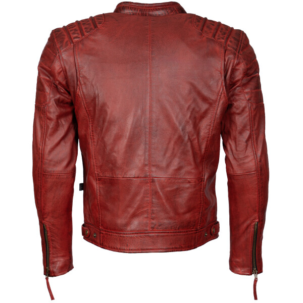 Pánská Kožená Bunda Allesio Red Brixton Červená Velikost: 5XL