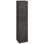 Dřevojas - Vysoká skříň s košem na prádlo DOS SVD2K 35 - D16 Beton tmavý / Úchytka T06 / D16 Beton tmavý / Pravé 210625HP