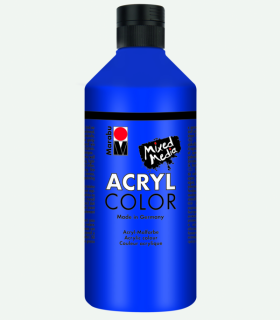 Akrylová barva Marabu Acryl Color 500 ml - modrá tmavě 053