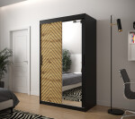 Šatní skříň Abi Jodelka 2 Barva korpusu: Dub artisan, Rozměry: 100 cm, Dveře: Bílá mat