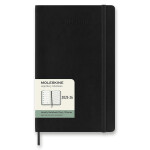18měsíční diář Moleskine 2025-26 - měkké desky, L, týdenní - černý