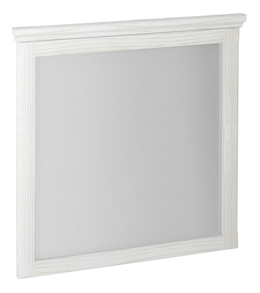 SAPHO - CROSS zrcadlo v dřevěném rámu 70x80cm, starobílá CR212