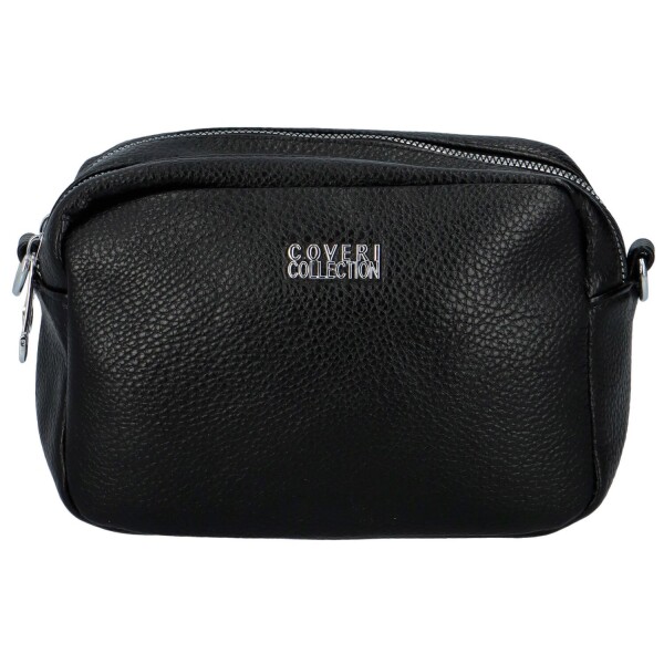 Jednoduchá malá dámská koženková crossbody Abalo, černá