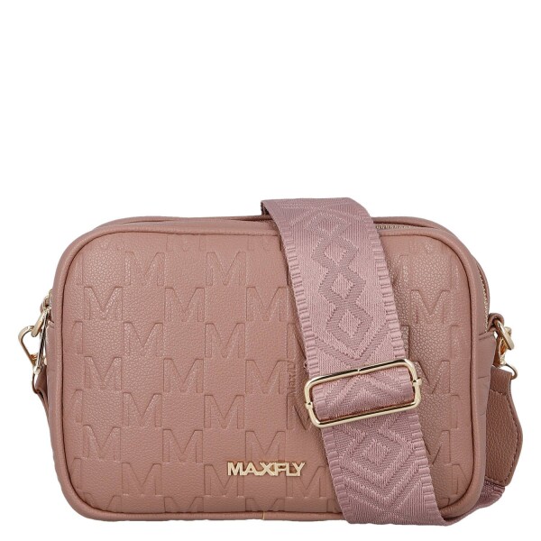 Stylová dámská koženková crossbody kabelka Fana, růžová