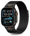 Tech-Protect Milano Vanguard černá / Řemínek pro Apple Watch / milánský tah / 44/45/46/49 mm