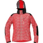 CRV Cerva Bunda KNOXFIELD PRINTED softshellová pánská s reflektivním potiskem červená M červená