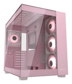 COUGAR FV150 ARGB růžová / PC skříň / ATX / micro-ATX / mini-ITX / průhledná bočnice / bez zdroje (CGR-5KA1P-RGB)