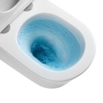 Mereo WC set - Smart flush rimless WC oblé, modul pro sádrokarton, bílé oválné tlačítko MM02NSETRT510
