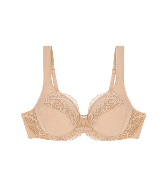 Dámská podprsenka Modern Lace+Cotton W02 - BROWN - sv. béžová 00EP - TRIUMPH BROWN 90D