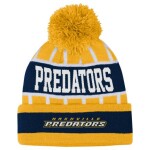 Outerstuff Dětská zimní čepice Nashville Predators NHL Go Fast Cuffed Knit W Pom