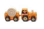 CUBIKA 15351 Traktor s vlekem - dřevěná skládačka s magnetem