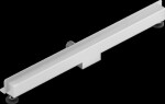 MEXEN - Flat žlab ke stěně 2v1 stěna 80 cm nerez 1030080