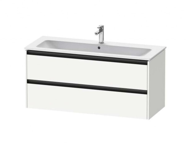 DURAVIT - Ketho.2 Umyvadlová skříňka 55x121x48 cm, 2 zásuvky, matná bílá K25265018180000
