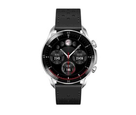 Garett Smartwatch V10 Silver-black leather EDF_1601081