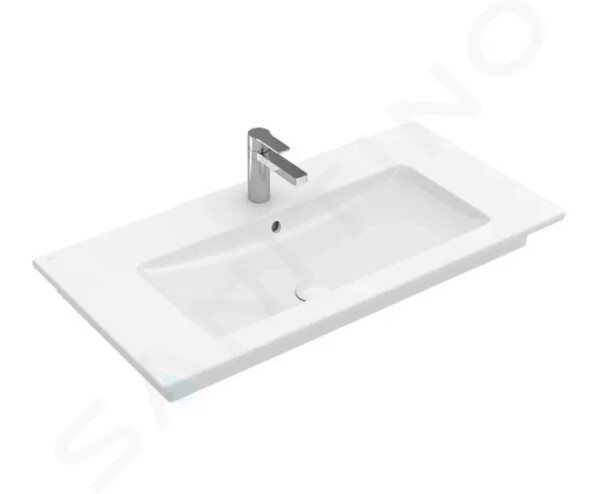 VILLEROY & BOCH - Venticello Umyvadlo nábytkové 1000x500 mm, s přepadem, otvor pro baterii, alpská bílá 4104AL01