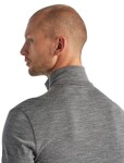 Pánské merino tričko s dlouhým rukávem ICEBREAKER Mens 200 Oasis LS Half Zip, Gritstone Heather velikost: L