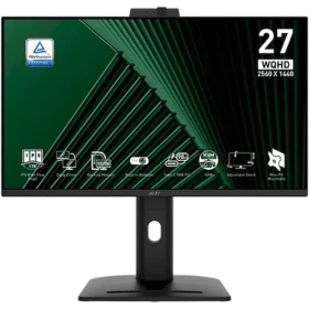 27" MSI PRO MP275QPG černá / 2560 × 1440 / IPS / 16:9 / 4ms / 1300:1 / 300cd-m2 / HDMI + DP (PRO MP275QPG)