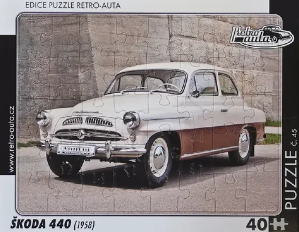 RETRO-AUTA Puzzle č.45 ŠKODA 440 (1958)
