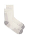 Pánské merino turistické ponožky ICEBREAKER Mens Hike+ Ultralight Quarter, Ecru Heather/Alloy velikost: 42-44 (M)