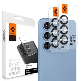 Spigen Glass tR EZ Fit Optik Pro HD tvrzené sklo pro Samsung Galaxy S25+ 2ks černá (AGL09088)