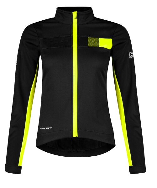 Bunda FORCE FROST LADY softshell, černo-fluo