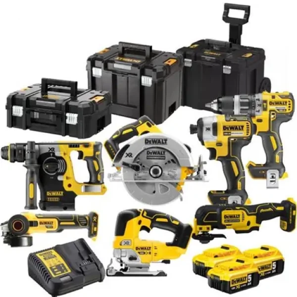 DeWalt DCK755P3T / Aku sada DeWalt DCD796+DCF887+DCH273+DCG405+DCS355+DCS570+DCS334+DCB184 / 3x 5.0 Ah / nabíječka (DCK755P3T)