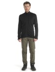 Pánská merino mikina ICEBREAKER Mens 260 Quantum IV LS Zip, Black velikost: L