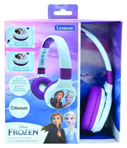 Lexibook Frozen / Dětská bluetooth sluchátka / Skládací / Mikrofon / Bluetooth 5.0 (HPBT010FZ)