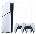 Sony PlayStation 5 Slim Digital Edition bílá / Herní konzole / 825 GB SSD / 2× DualSense White (1000050120)