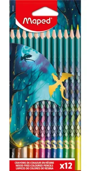 MAPED Pastelky Dragon 12 ks / trojhranné / tuha 2,9 mm (0086/9862234)