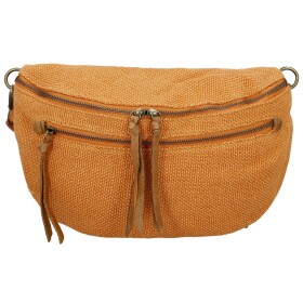 Trendy dámská textilní ledvinka Lena, oranžová