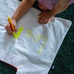 Nákupní taška LOQI TYVEK Neon Dark Orange