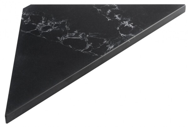 SAPHO - ABELINE rohová police rockstone 250x250, black attica AE250-0598