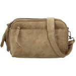 Stylová dámská koženková crossbody kabelka Ariona, khaki
