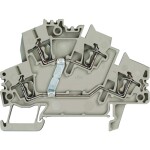 Weidmüller 1791030000-50 dvojitá svorka pružinová svorka Tmavě béžová 50 ks