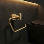 REA - Držák na toaletní papír 81305 Rivo Brush Gold REA-98059