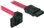 DeLock SATA kabel červený 30 cm / Datový kabel SATA / SATA (M) - SATA (M) / vyvedení nahoru (84249)
