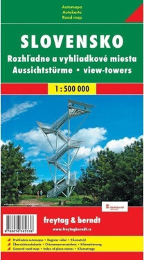 Slovensko rozhledny automapa 1:500 000