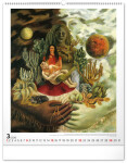 Nástěnný kalendář 2026 NOTIQUE - Frida Kahlo, 48 x 56 cm